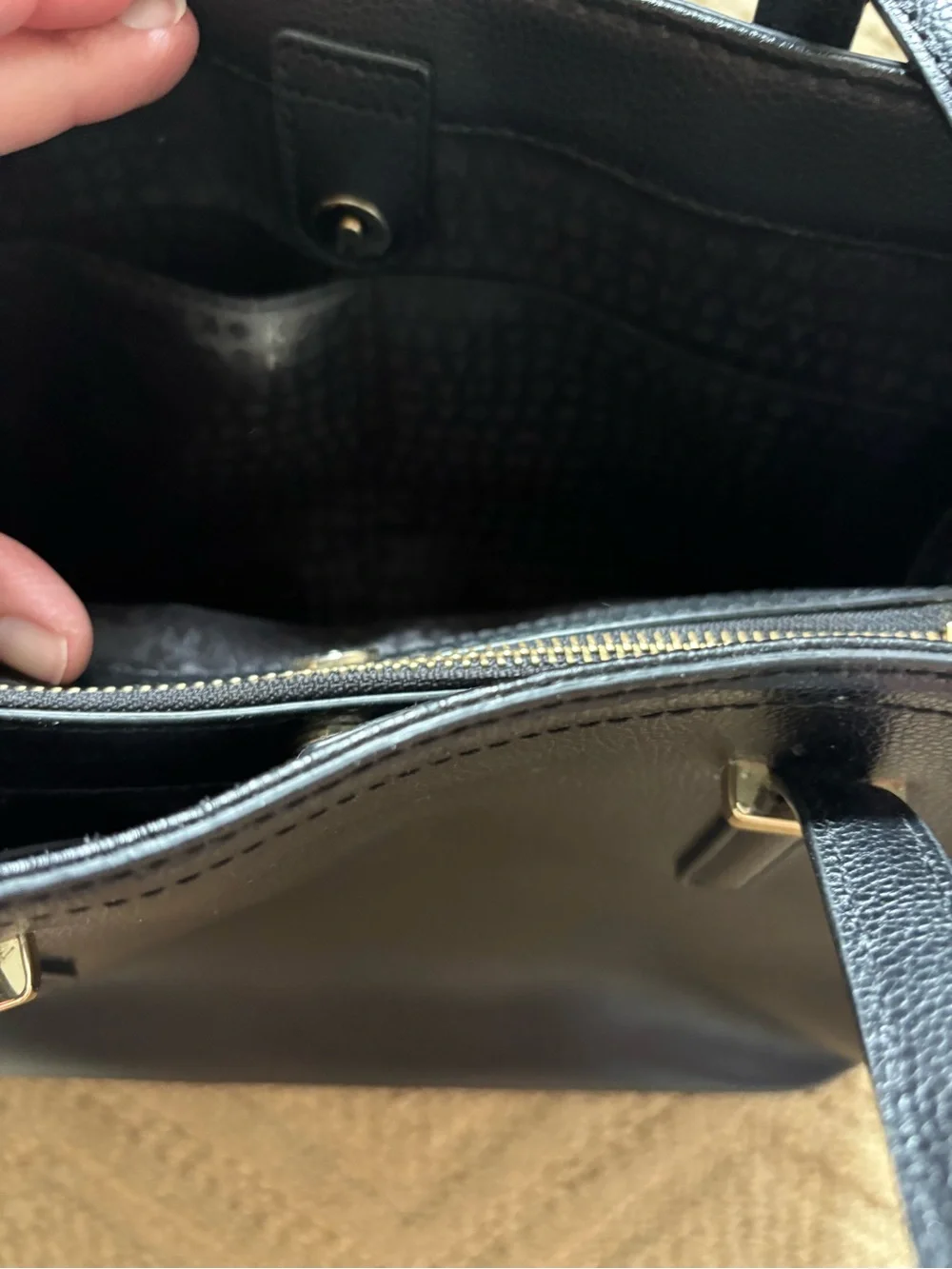 kate spade structured pebbled